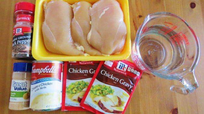 EASY CROCK POT CHICKEN AND GRAVY – 77GREATFOOD