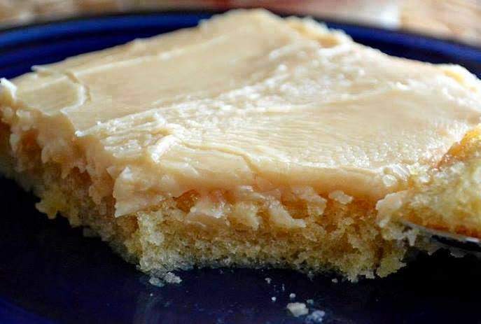 PEANUT BUTTER TEXAS SHEET CAKE WITH PEANUT BUTTER ICING
