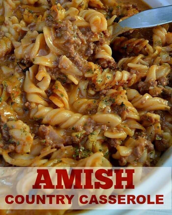 AMISH COUNTRY CASSEROLE