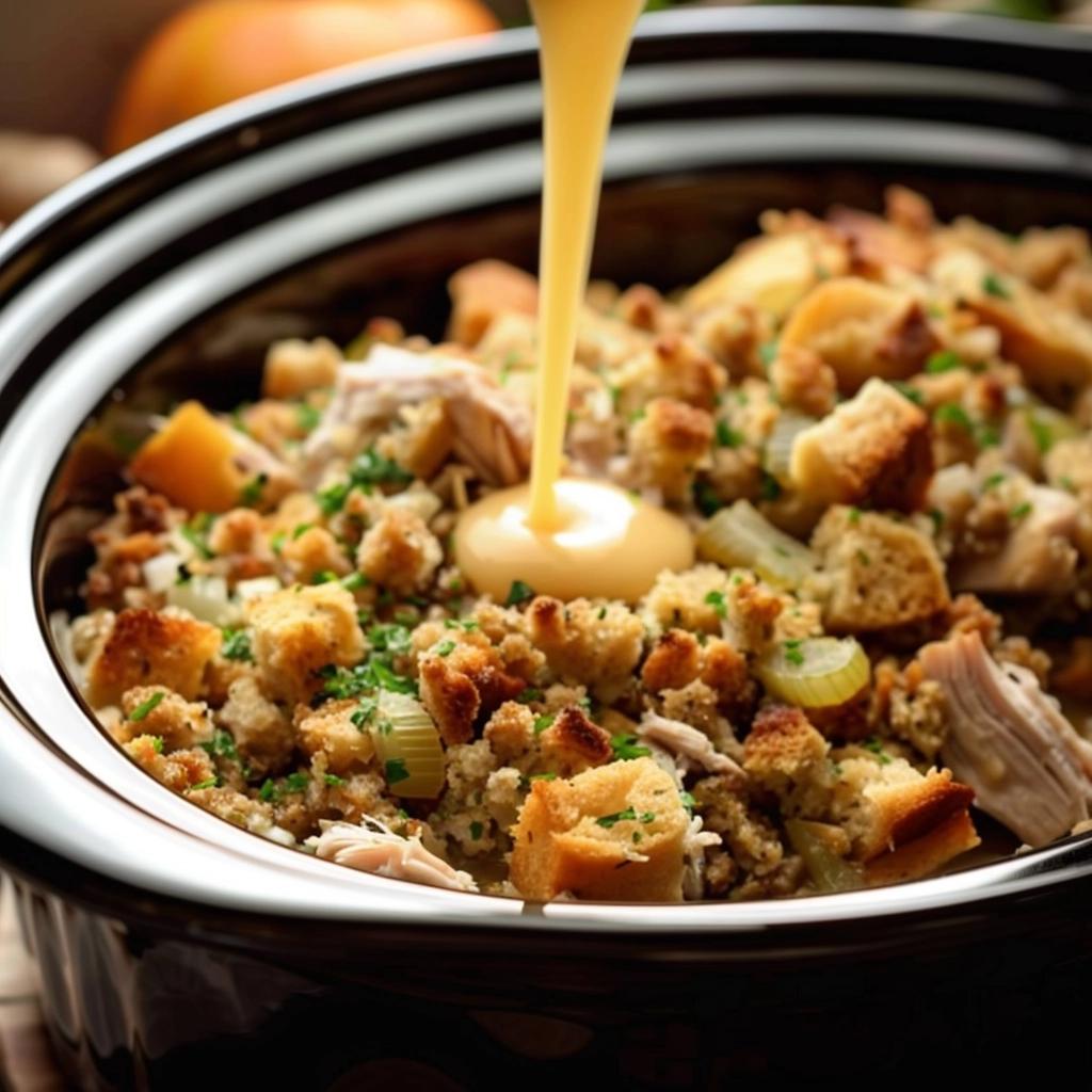 Slow Cooker Chicken with Stuffing – 77GREATFOOD