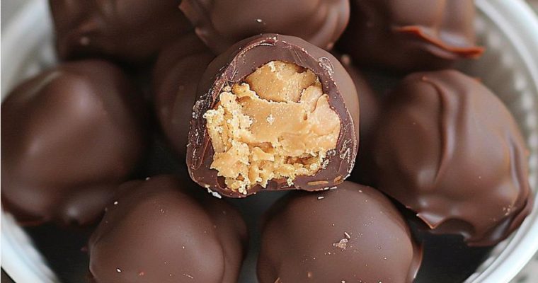 RICE KRISPIES Chocolate Peanut Butter Balls